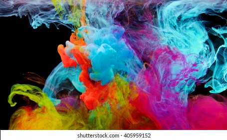 Inks In Water, Color Abstraction, Color Explosion