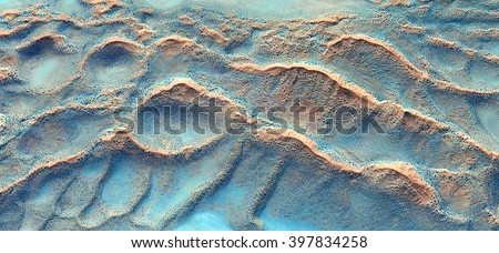 Inland sea, abstract photography of the deserts of Africa from the air. aerial view of desert landscapes, Genre: Abstract Naturalism, from the abstract to the figurative, contemporary photo art