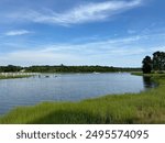 Inlet Cove in Marion Massachusetts that leads to Buzzards Bay