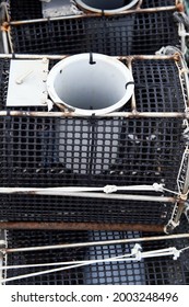 inlets of the traps for fishing for octopus and crabs