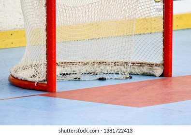 Inline Hockey Net With Pucks