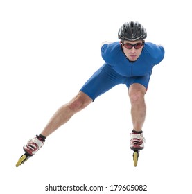 Inline Skater In Motion