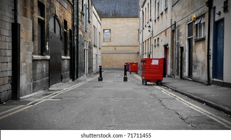 Inner City Dark Alleyway Background Stock Photo Edit Now