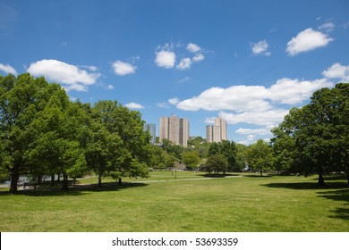 Inner City Park In The Bronx New York City