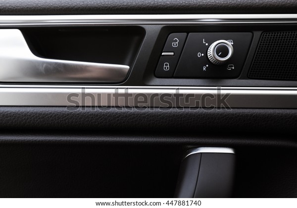 Inner Door Handle Modern Car Interior Stock Image Download Now