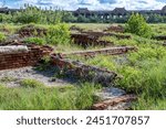 inner foundation ruins of the courtyard of Fort Jefferson on Dry Tortugas National Park.