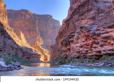 Inner Grand Canyon catching days first rays.