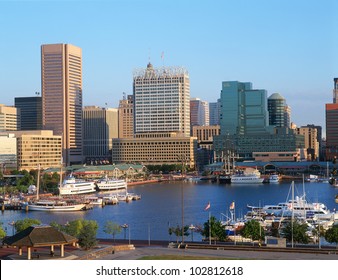 Inner Harbor At Baltimore, Maryland