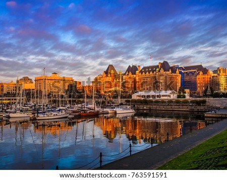 Inner Harbor of Victoria, British Columbia capital, Vancouver Island, Canada