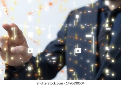 Innovation futuristic digital data binary code background technology