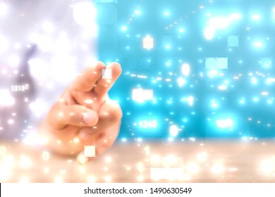 Innovation futuristic digital data binary code background technology