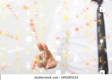 Innovation futuristic digital data binary code background technology