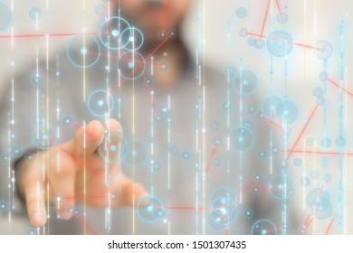 Innovation futuristic digital data binary code background technology