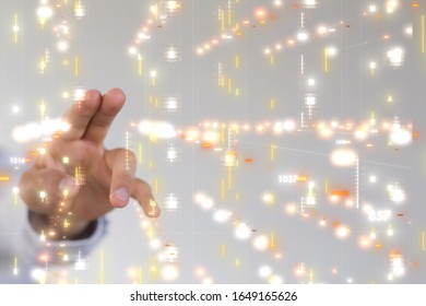 Innovation futuristic digital data binary code background technology