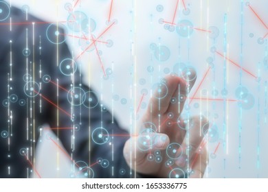 Innovation futuristic digital data binary code background technology