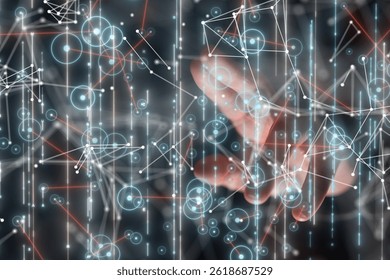 Innovation futuristic digital data binary code background technology