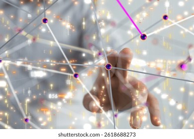 Innovation futuristic digital data binary code background technology
