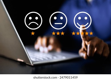 Innovative African-American Consultant Boosting Customer Satisfaction Through Laptop Technology in Online Marketing for Corporate Collaboration. - Powered by Shutterstock