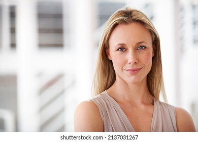 Innovative And Ambitious. Portrait Of An Ambitious Businesswoman Standing In The Office.