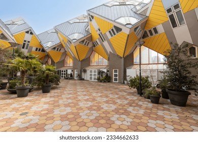 Innovative cube houses in the Dutch port city of Rotterdam.