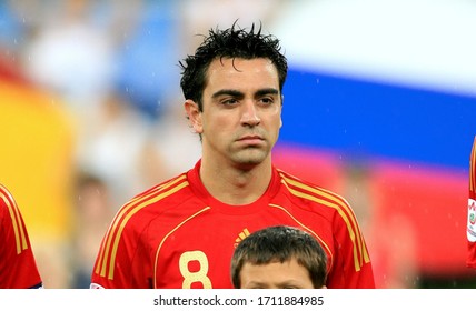 Innsbruck, AUSTRIA - June 10, 2008: 
Xavi Hernández Poses 
During The UEFA Euro 2008 
Spain V Russia At Tivoli-Neu Stadion. 
