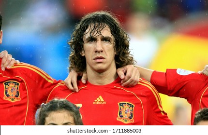 Innsbruck, AUSTRIA - June 10, 2008: 
Carles Puyol Poses 
During The UEFA Euro 2008 
Spain V Russia At Tivoli-Neu Stadion. 
