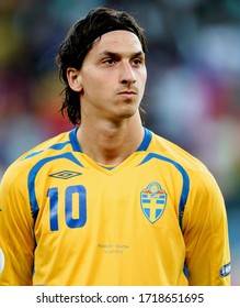 Innsbruck, AUSTRIA - June 18, 2008: 
Zlatan Ibrahimovic Poses 
During The UEFA Euro 2008 
Russia V Sweden At Tivoli-Neu Stadium. 
