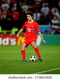 Innsbruck, AUSTRIA - June 18, 2008: 
Yuri Zhirkov In Action 
During The UEFA Euro 2008 
Russia V Sweden At Tivoli-Neu Stadium. 
