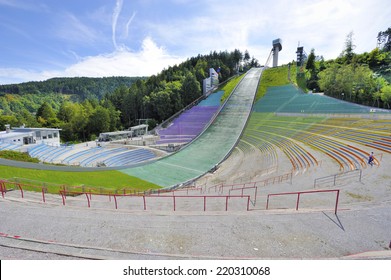 INNSBRUCK,AUSTRIA-CIRCA SEPTEMBER 2014: Bergisel Ski Jumping Ramp