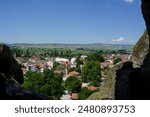 Inonu cityscape on a sunny day view from caves of inonu