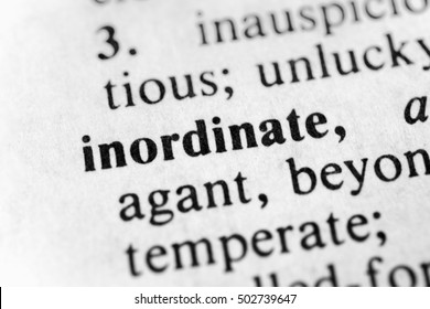 Inordinate
