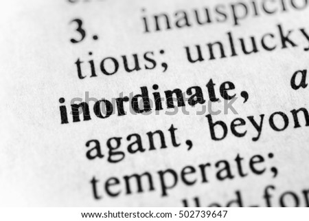 Inordinate