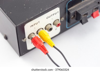 Input jacks with rca cables