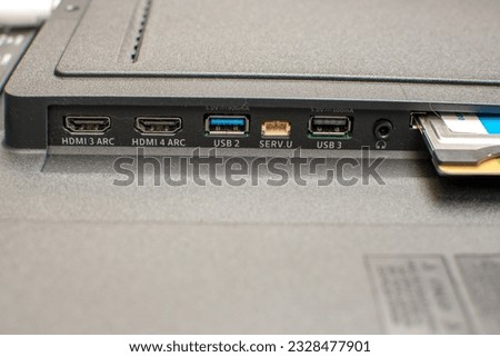 Input output on the back of the smart tv monitor, LED TV , LCD tv,USB,HDMI,audio line in-out