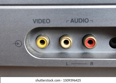 
Input Terminal Av On The Control Panel Of The Television Screen