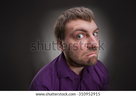Inquisitive man 