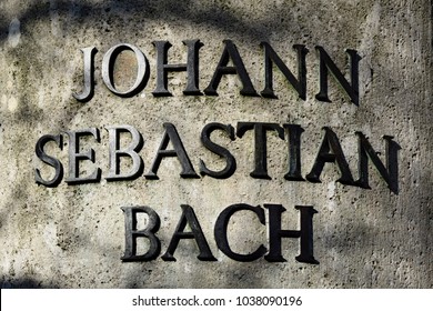 Inscription Of The Bach Memorial In Leipzig: 