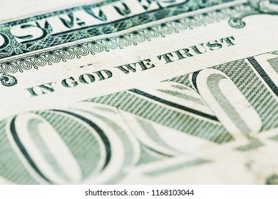 The Inscription In God We Trust On The Dollar