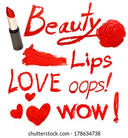 Inscription lipstick