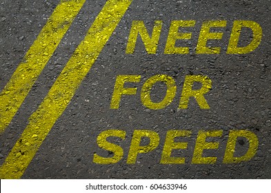 Inscription On Asphalt Need For Speed