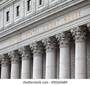 Inscription On The Courthouse Close-up