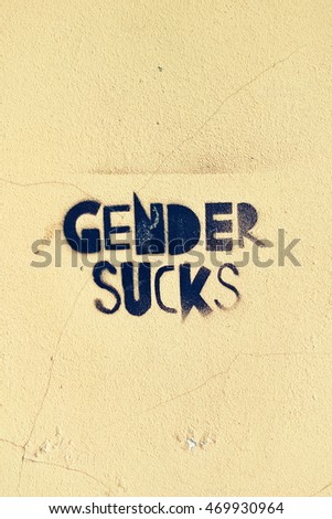 Similar – Graffiti: “Women want revolution”