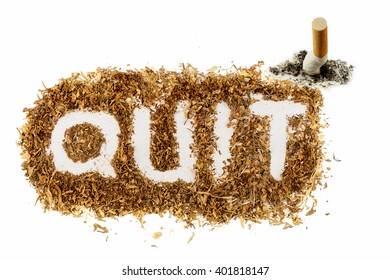 Inscription Quit Tobacco From Cigarettes