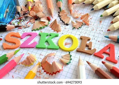 Inscription School In Polish Language