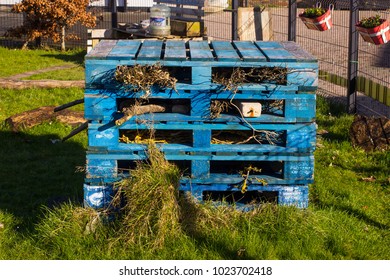 An insect hotel maintained by the children of Towerview Primary School in Bangor County Down in Northern Ireland 