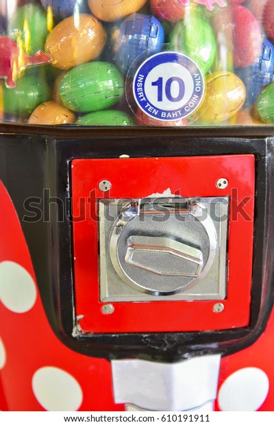 Insert Coins Slot Vending Machines Stock Photo (Edit Now) 610191911
