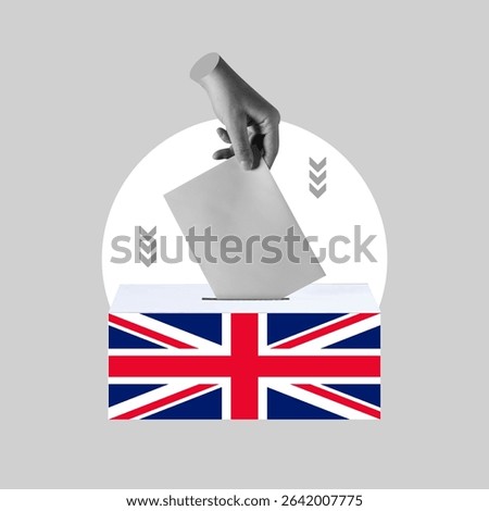 insert a vote, ballot box, ballot box, decide, vote, Elections, Voting, Day, flag of the United Kingdom, United Kingdom