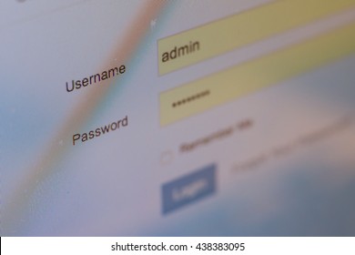 Inserting login and password to get access