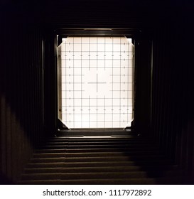 inside 4x5 camera frame