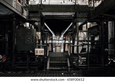 Image, Stock Photo old industrial plant